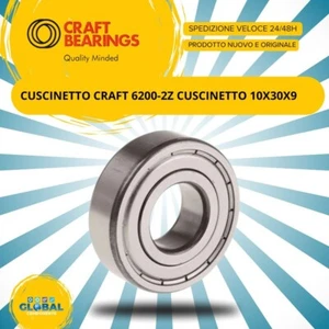 CUSCINETTO 6200-2Z 10X30X9 - CRAFT - Photo 1/2