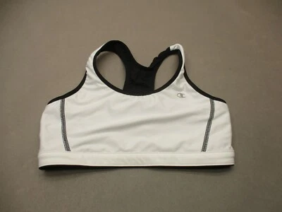 Sujetador deportivo Champion talla M para mujer blanco sin forro inalámbrico con espalda de corredor 4G Foto 1 de 4