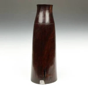 VINTAGE CARVED WOOD MILK VESSEL HIMA DEMOCRATIC REPUBLIC CONGO CENTRAL AFRICA - Picture 1 of 4
