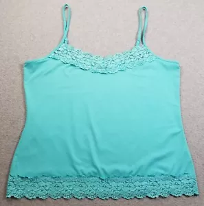 Cato Cami Tank Top Women’s Extra Large XL Blue Sleeveless V Neck Spaghetti Strap - Picture 1 of 10