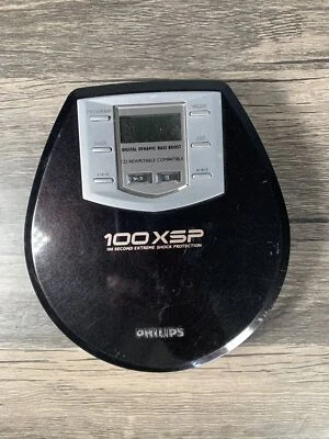 Philips ax 7101 CD player portátil 100 xsp proteção contra choque com estojo funciona - Imagem 1 de 4