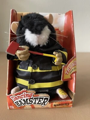 Peluche Gemmy Marshall The Fireman Dancing Hamster 2003 7" de alto nuevo en caja Foto 1 de 4