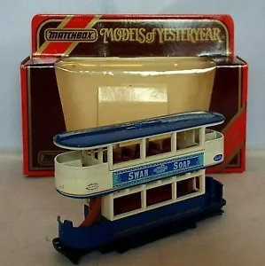 MATCHBOX Modelos de Antaño Y-15 Preston Tramcar Darlington Corp Jabón Cisne - Imagen 1 de 6