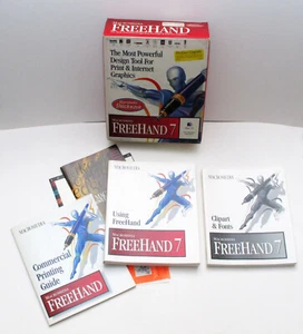 Macromedia Freehand 7 Mac User Box, Manual and Getting Started Books (No Disc) - Bild 1 von 11