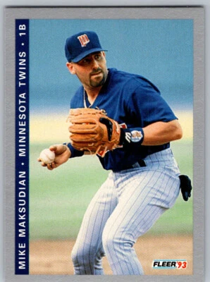 1993 Fleer Final Edition # F-237 - Mike Maksudian RC - Minnesota Twins - Image 1 of 2