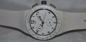 Orologio Swatch Uomo Irony Cronografo Quadrante Grigio Gomma Grigio SUSM400 - Foto 1 di 5