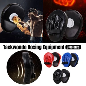 Boxing Curved Focus Pad Hook&Jab-Punch Mitts for MMA Thai KickPad Training Glove - Picture 1 of 18