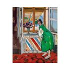 Matisse, Young Girl, Moorish style Green Dress, Semi-Metallic Gloss, 16" x 20"