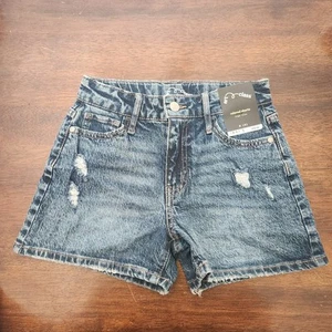 NWT Art Class Girls' Relaxed High Rise Jean Denim Shorts Medium 8 - Picture 1 of 4