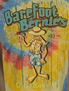 Camiseta Barefoot Bernies Tropical Grill and Outer Banks NC Tie Dye Algodón Talla M - Imagen 1 de 10