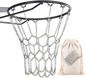 Basketball Netz Kette Sport Schwerlast verzinkt Korb gold silber  - Bild 1 von 8