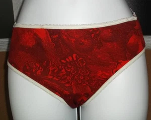 VTG Red Small Novelty Nude Print NOS Eve Stetch Nylon Panties Maryborough VFG - Picture 1 of 5