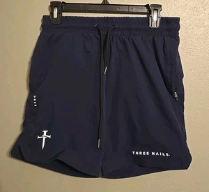 Three Nails Men’s Size Med Pro Tech 2.0 Liner Shorts Space Gray - Picture 1 of 6
