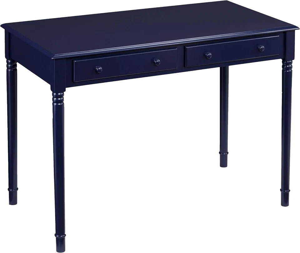 Escritorio Janice Farmhouse con 2 cajones - azul marino Foto 1 de 4