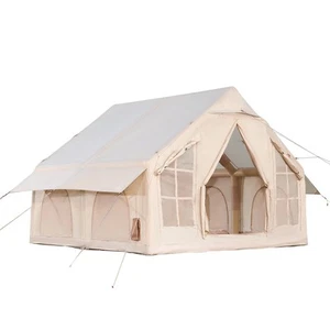 Inflatable Tent for Camping Tents 4-6 Person Tent Glamping with Pump Stove Jack - Picture 1 of 12