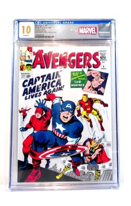 MARVEL COMICS: AVENGERS #4 - 1 OZ. SILVER SHEET / FOIL CGC 10. SERIAL #897. - Picture 1 of 4