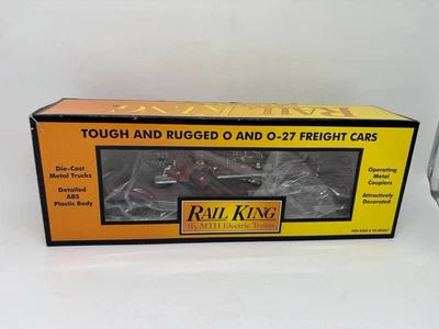 MTH RailKing Southern O Gauge Flat Car w/ 38’ Fox VC Fire Truck 30-76313 - Image 1 of 4