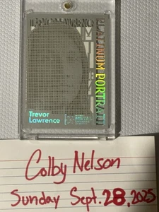 2021 Skybox Metal Universe Champions Platinum Portrait Trevor Lawrence - Picture 1 of 10