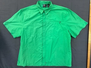 Maui and Sons Green XL Button Up Short Sleeve Shirt Mens Surfwear - Picture 1 of 9