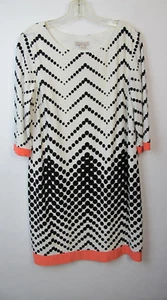 CB Established 1962 dress black polkadot Knit sz Tag 16 Fit XL ,3/4 Sleeve - Picture 1 of 7