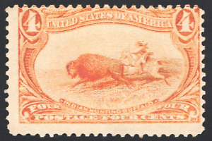 US Sc# 287 *UNUSED NG LH* { 4c INDIAN HUNTING🦬BUFFALO } TRANS-MISS FROM 1898