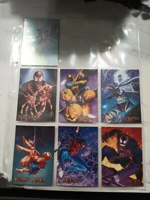 Juego base completo Spider-Man Eternal Evil Premium 1996 + juego de lienzo de 6 cartas + T358 Foto 1 de 4