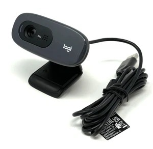 Logitech V-U0018 HD Built in Mic Microphone Webcam 860-000441 Black 720P - Afbeelding 1 van 8