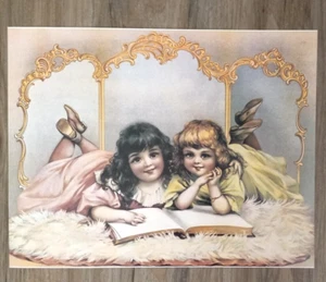 Viktorianisches Mädchen Druck 14 Zoll Home Office - Bild 1 von 1