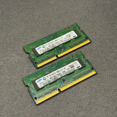 4GB (2x2GB) RAM Samsung DDR3 1333 MHz SO-DIMM PC3-10600S 1Rx8 Mac/PC - Immagine 1 di 3