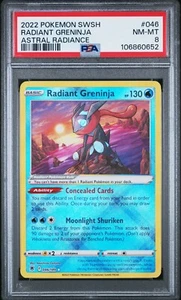 2022 Pokemon SWSH 046 Radiant Greninja Astral Radiance PSA 8 - Bild 1 von 2