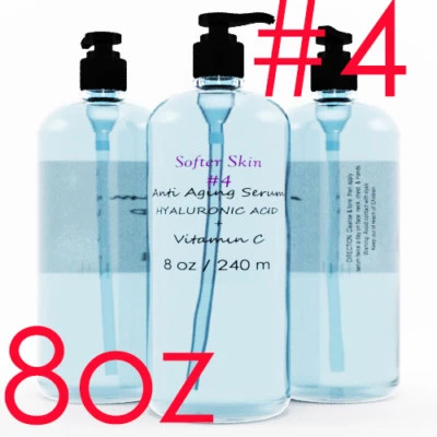 #4 8 OZ 100% Pure Vitamin C Hyaluronic Acid Serum for Face BEST Anti Aging  - Image 1 of 3
