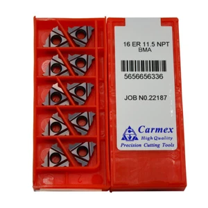 10pcs Carmex 16ER 11.5 NPT BMA High quality Threaded blade Carbide Inserts - Picture 1 of 7