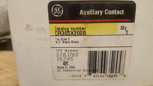 NEW IN BOX GE AUXILIARY CONTACT CR305X200B - Picture 1 of 1
