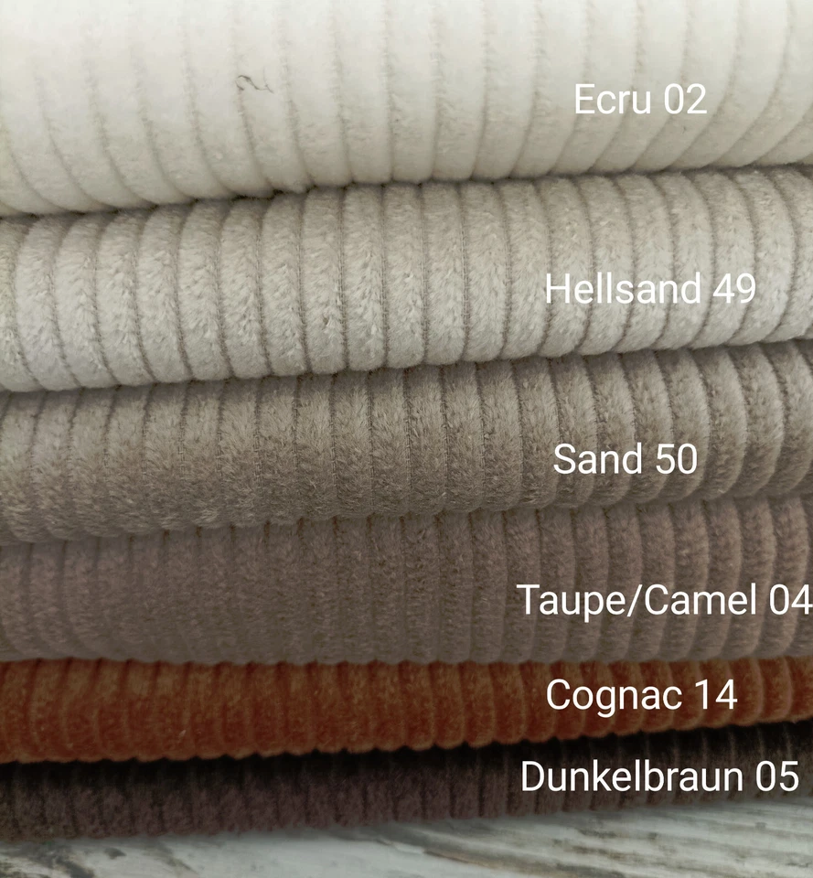 Öko-Tex Breitcord 100 % Baumwolle  50 x 142 in 6 Farben - Bild 1 von 1