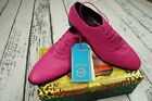NEW MEN'S VERSACE FOR H&M PINK LEATHER LACE SMART DRESS SHOES SIZE 41 US 8 CN260