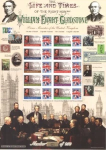 BC-242 2009 William Gladstone History of Britain 44 Business Smilers Sheet - Picture 1 of 1