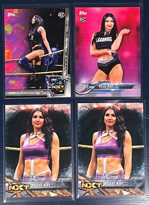 Topps WWE Billie Kay Rookie Card lot of 4 Jessica McKay - Image 1 of 2
