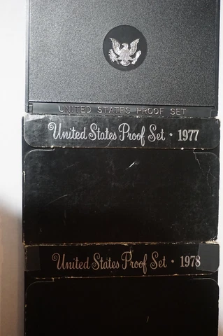 US PROOF SETS 1975, 1977, & 1978 ORIGINAL OWNER Cover