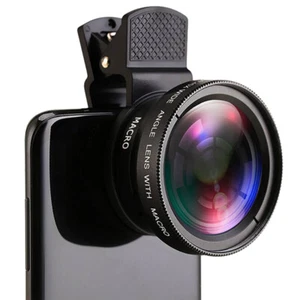 2in1 Fisheye Phone Lens 0.45X Wide Angle Zoom Fish Eye Macro Lenses Camera KiYU - Zdjęcie 1 z 7
