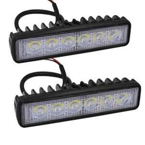 6LED White Motorcycle LED Light 800LM Driving Spotlight For Night Driving ERT - Picture 1 of 12