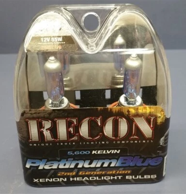 Lot of 2-Recon H11 5,600 KELVIN XENON Headlight Bulbs in Platinum Blue 264H11PB Foto 1 de 2