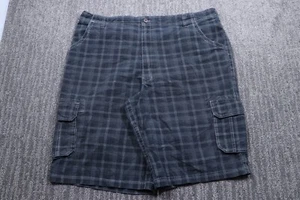 Dickies Cargo Skater Shorts Relaxed Fit Longer Length Drawstring Plaid Men's 42 - Picture 1 of 18