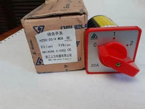 20 AMP DREHWAHLSCHALTER STEUERSCHALTER PANEL MONTIERT DAHALANDER 2 GESCHWINDIGKEITEN 3 Phasen - Bild 1 von 3