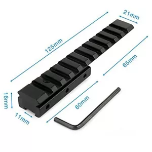 Taubenschwanz 11mm to 20mm Weaver Schiene Halterungs-Adapter Konverter Montage - Bild 1 von 11