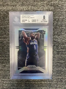 2019 PANINI PRIZM Zion Williamson #248 Silver Prizm Pelicans RC Rookie BGS 8 - Picture 1 of 1
