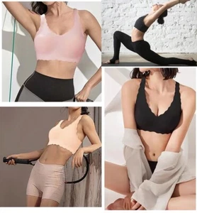 For Women female Seamless Bra Comfortable Wirefree Sport Yoga One Size Tank Tops - Picture 1 of 26