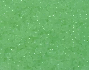 1000 Grün Leuchten im Dunkeln 6,5x4mm Mini Pony Perlen Hergestellt in USA Basteln Auffädeln Spaß - Bild 1 von 1