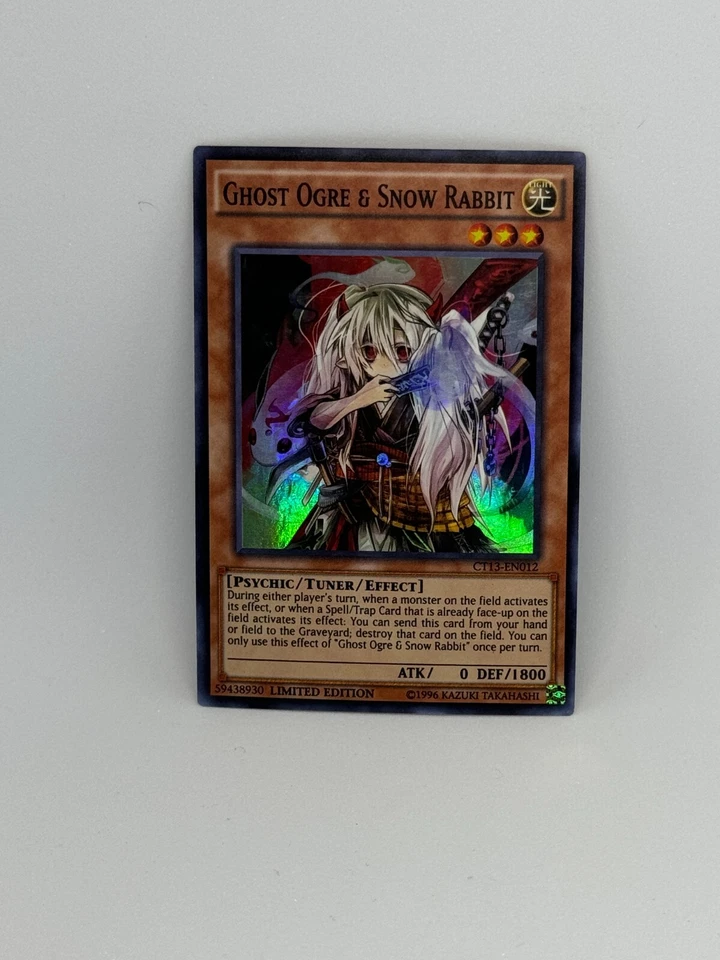 Yugioh Card Ghost Ogre & Snow Rabbit CT13-EN012 SUPER RARE - NM - Image 1 of 1