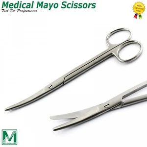 Medical Mayo Scissors Curved Blunt Surgical Operating Dissecting Suture CE - Picture 1 of 2