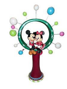 Disney Mickey And Minnie Holiday  Christmas Decor Tree Topper  2014